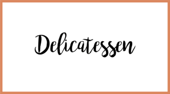 Delicatessen logo - Du vin aux liens